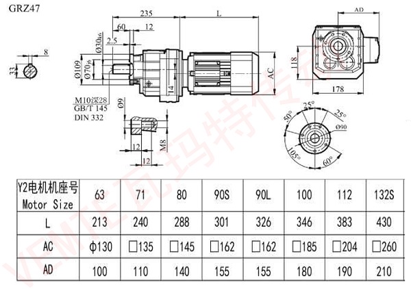 RZ47減速機(jī)圖紙