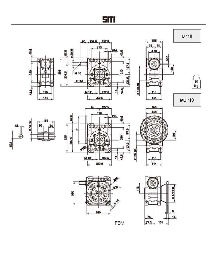 U110MU110減速機圖